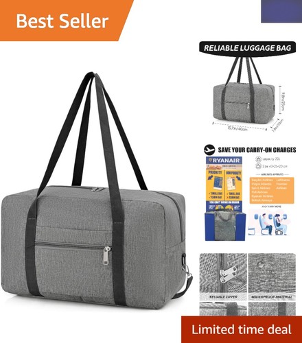 Foldable 40x20x25 grey travel - foldable,