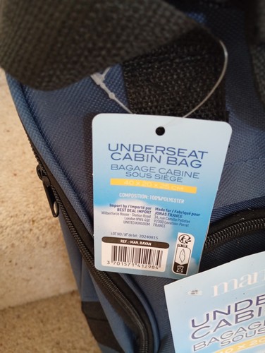 Manoukian underseat cabin bag - ,